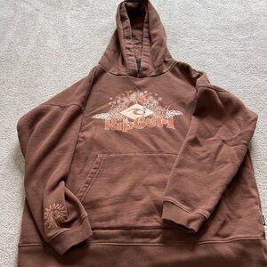 Rip Curl Brown Pullover Sweater with Graphic Design